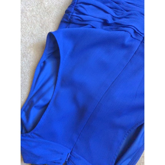 NWT Marc New York Dress Chiffon Halter Fit Flare Dress size 8 violet blue - Picture 5 of 6